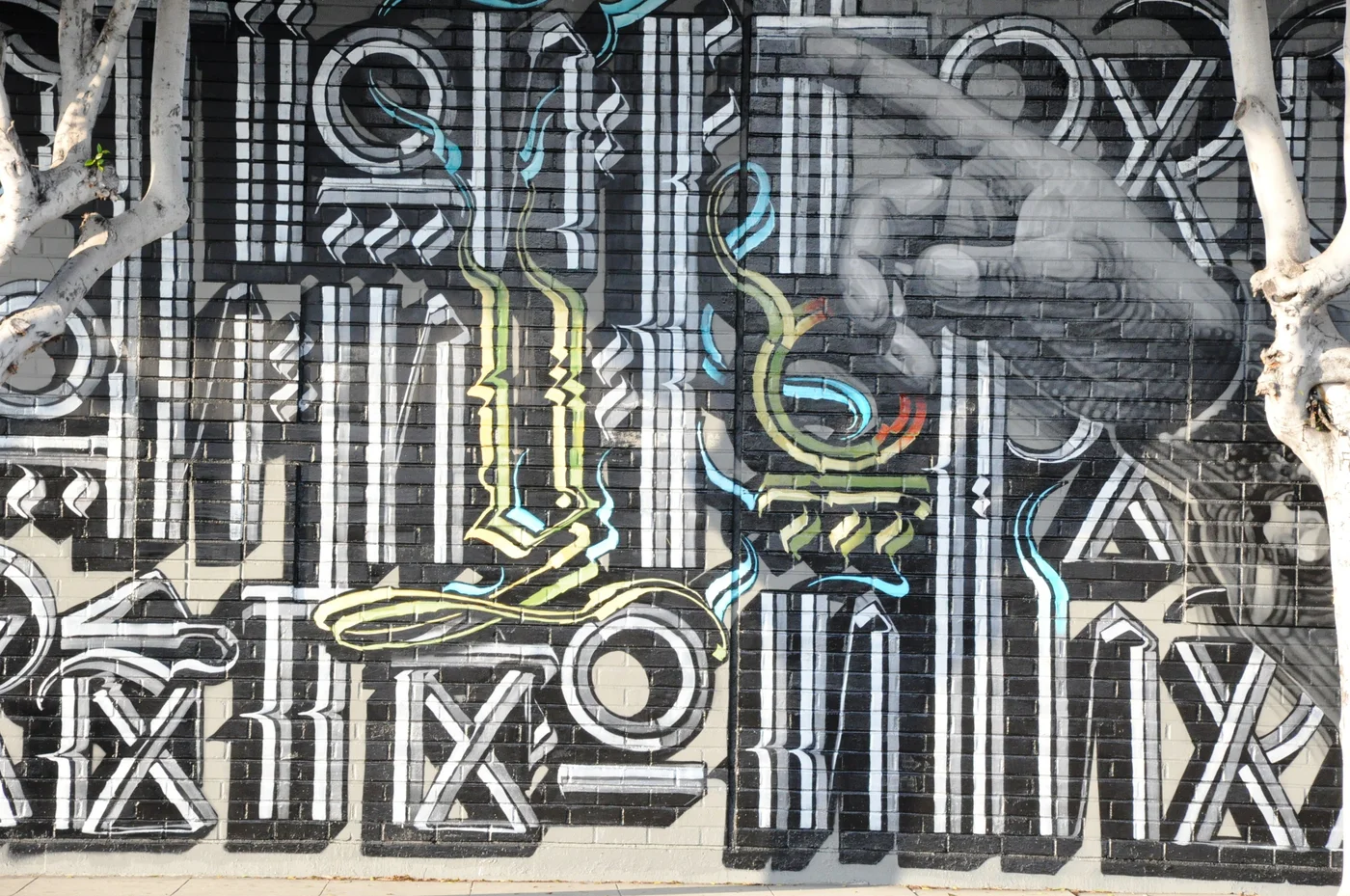 RETNA mural at The Lyric Theatre Los Angeles