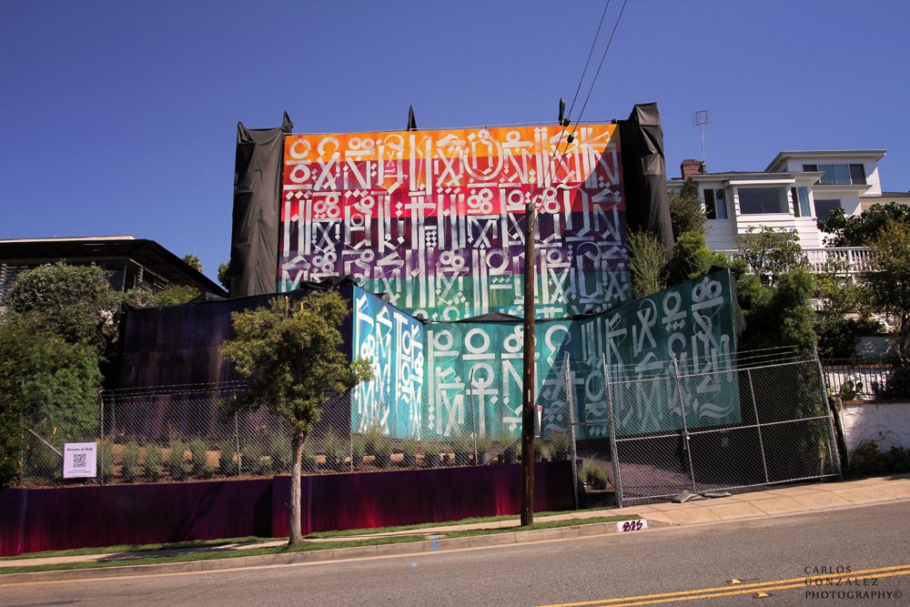 RETNA Heal The Bay installation at 825 Berkeley St, Santa Monica (2012)