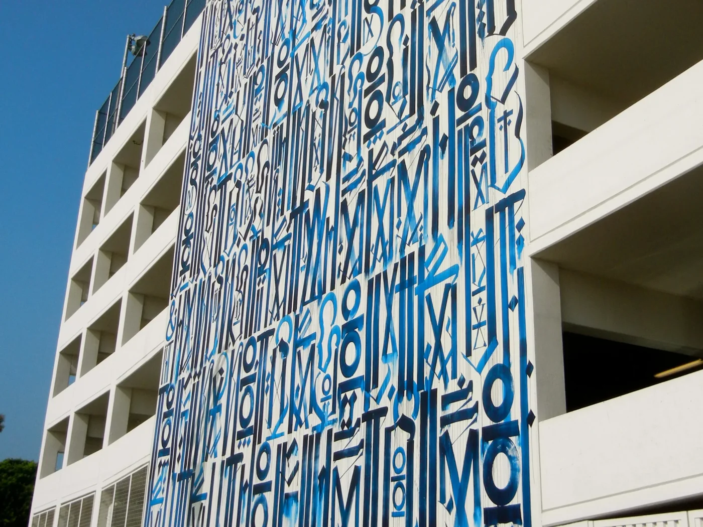 RETNA mural at West Hollywood Library California